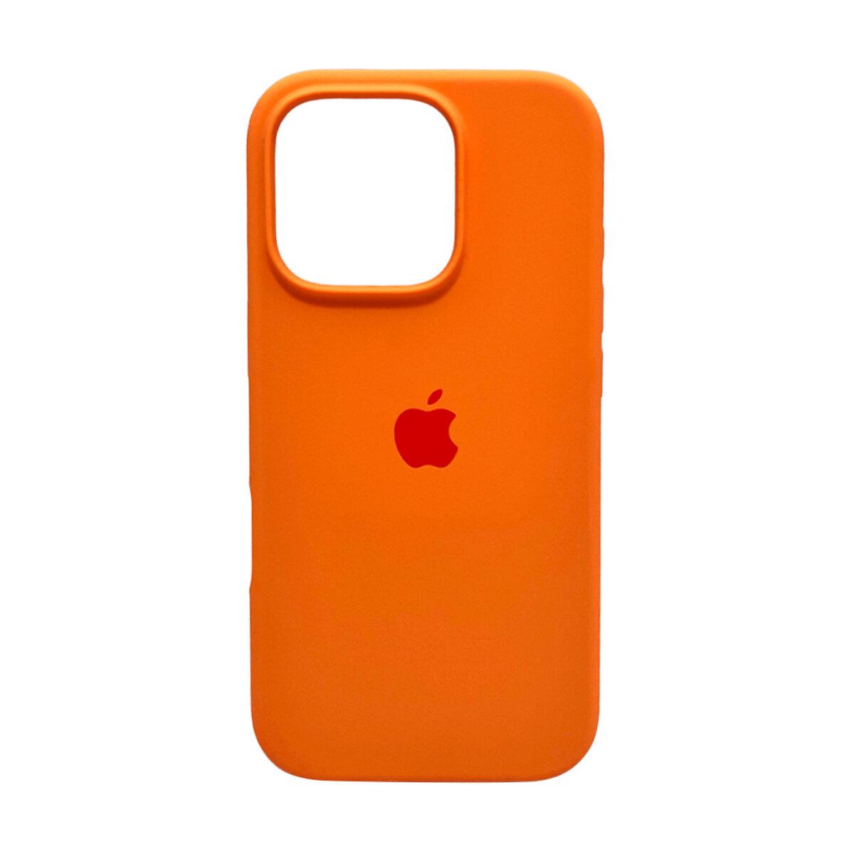 Чохол для смартфона Silicone Full Case AA Open Cam for Apple iPhone 16 Pro Max 34, Papaya, фото 1