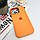 Чохол для смартфона Silicone Full Case AA Open Cam for Apple iPhone 16 Pro Max 34, Papaya, фото 4