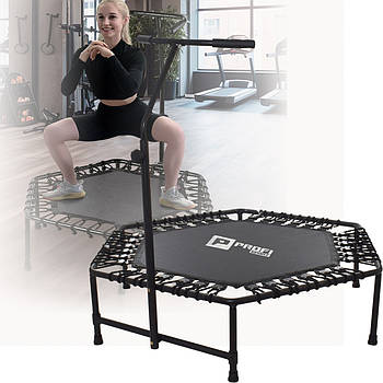 Спортивний батут діаметром 125 см на ніжках з навантаженням до 120 кг. Profi MS 3256 Чорний