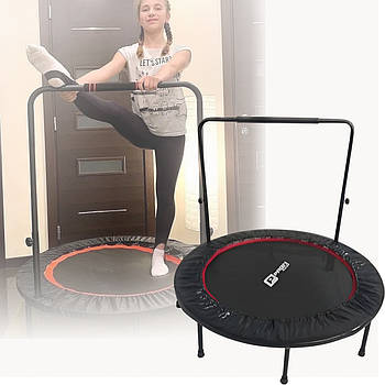 Батут для джампінгу з ручкою діаметром 122 см із навантаженням до 100 кг Profi MS 0515 Чорний