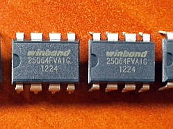 W25Q64FV /  W25Q64BV / W25Q64FVAIQ / W25Q64BVAIG / 25Q64 DIP8 - 8Mb SPI Flash - BIOS (ref)