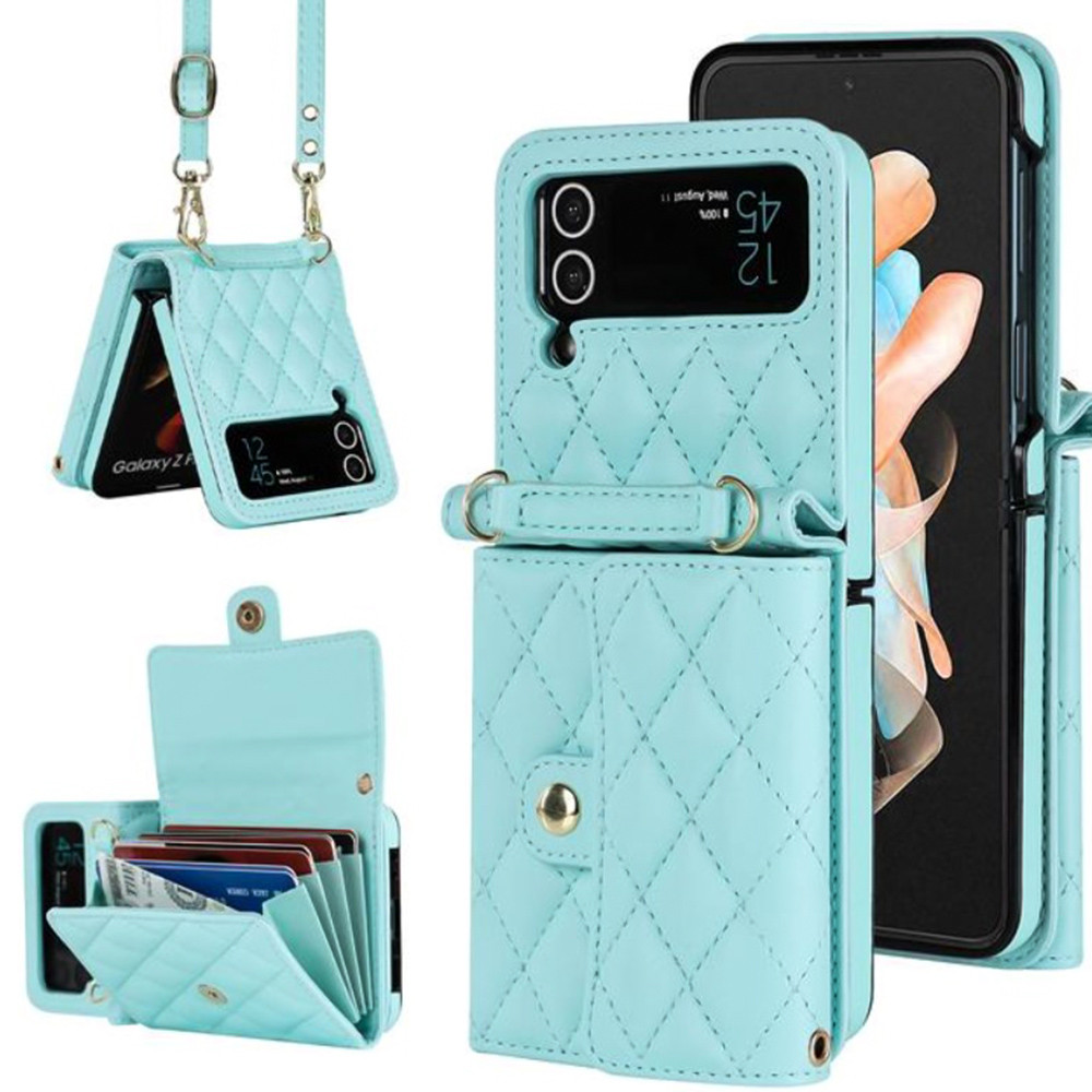 Чохол - гаманець Lingge Wallet для Samsung Galaxy Flip4 зі знімним ремінцем та захистом RFID