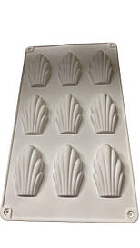 Силіконова форма для випікання Мадлен із 9 штук