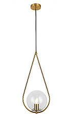 Підвіс крапля з плафоном Levistella цоколь E27 колір Бронзовий 9163725-1 BRZ+CL