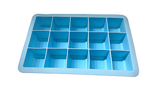 Силіконова форма для льоду «Квадрати» 3×3 см, 15 шт.