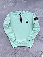 Світшот чоловічий двонитка Туреччина Stone Island м'ята XS, S, M, L, XL, XXL, XXXL