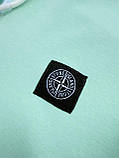 Худі двонитка на блискавці з капюшоном Stone Island м'ята XS, S, M, L, XL, XXL, фото 5
