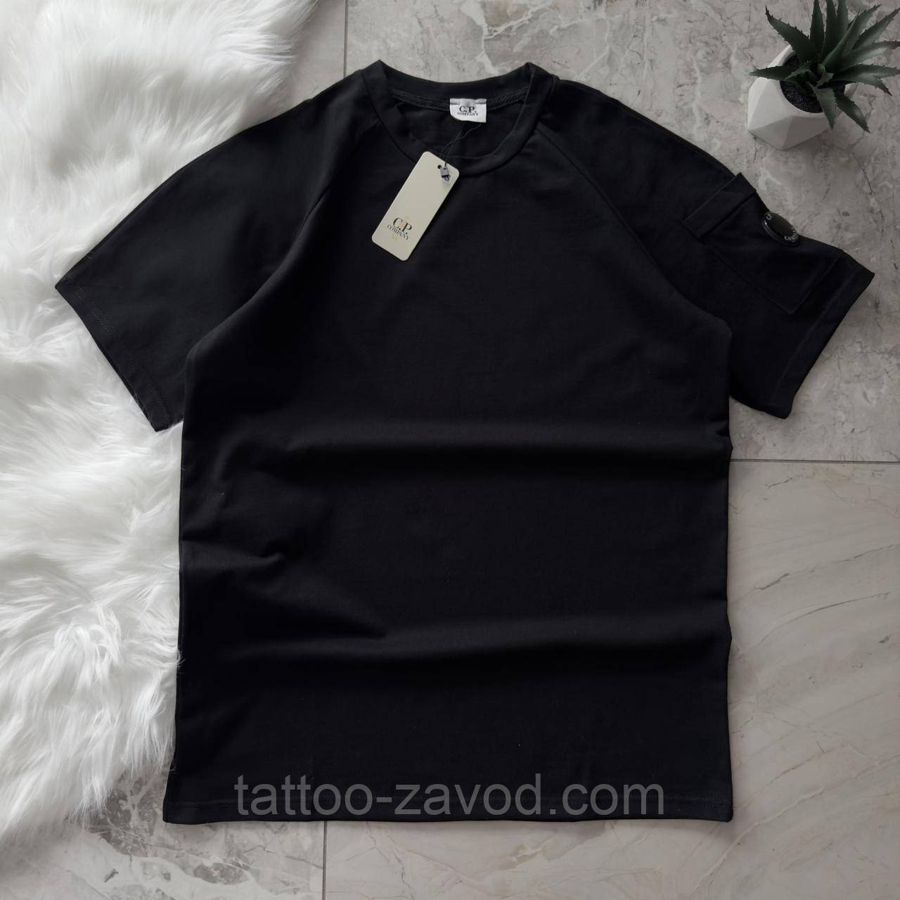 Футболка чорна CP Company S M L XL XXL