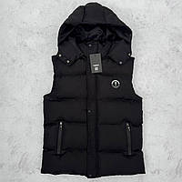 Жилетка чоловіча TRAP капюшоном чорна S M L XL XXL Туреччина