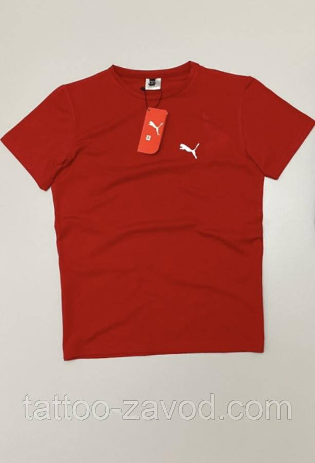 Футболка червона Puma S M L XL XXL, фото 1
