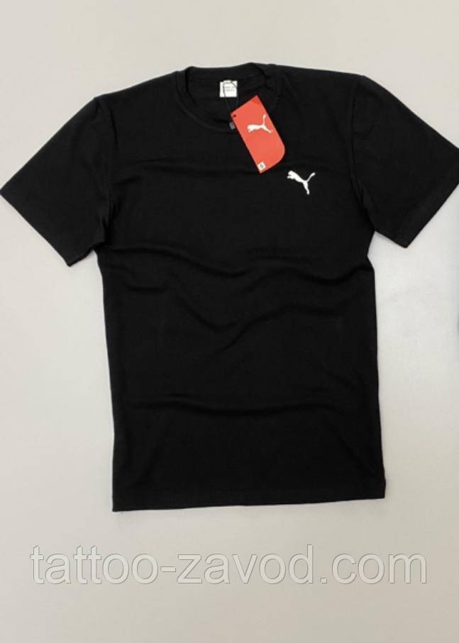 Футболка чорна Puma S M L XL XXL