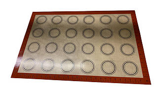 Перфорований силіконовий килимок із розміткою Макарун 60х40 см