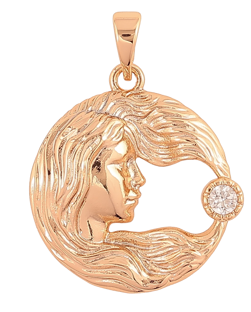 Кулон Xuping Позолота 18K «Діва» для ланцюжка до 5мм
