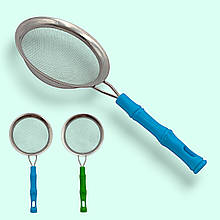 Сито з каймою і пластиковою ручкою D10см висота 3,5см ручка 12см ( нерж.