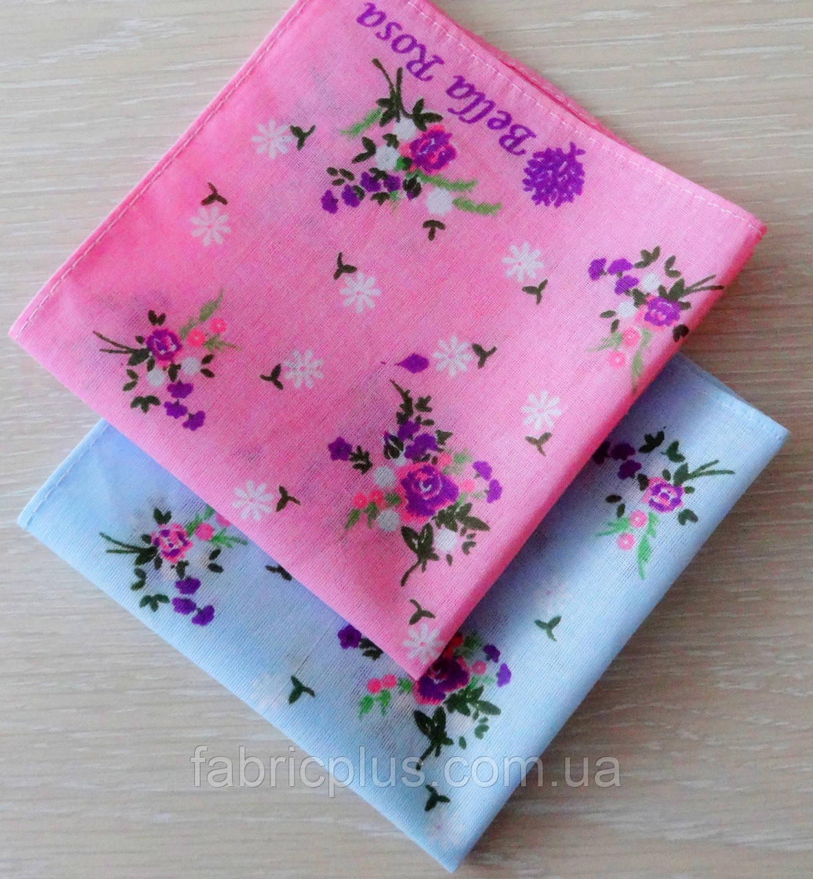 Хустка носова жіноча (30х30 см) cotton мікс