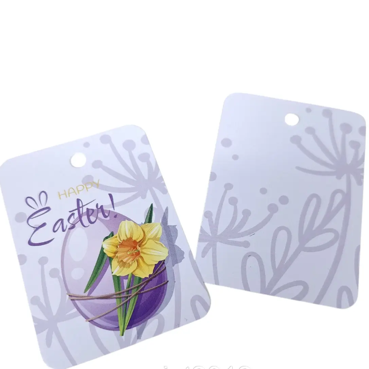 Бірка "Happy Easter" 50х70 мм (10 шт)