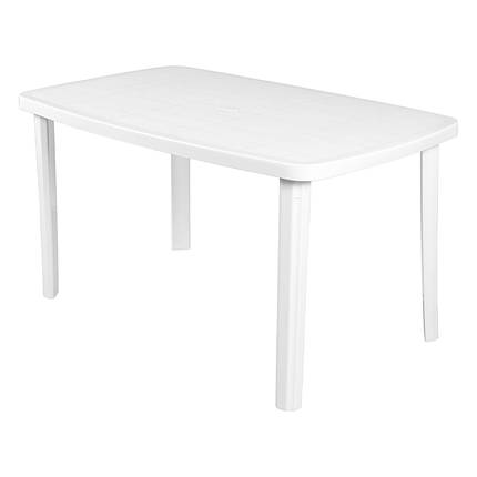 Стіл для саду пластиковий BICA Cayman, білий, фото 1