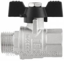 Кран кульовий для води Raftec серії Black Ду25 в/з (метелик), фото 5