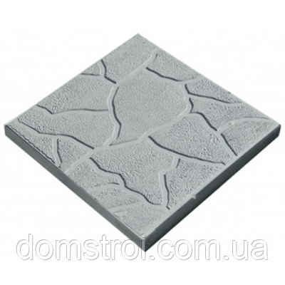 Плитка тротуарна "Піщаник" вібролита 300х300х30 мм Сіра
