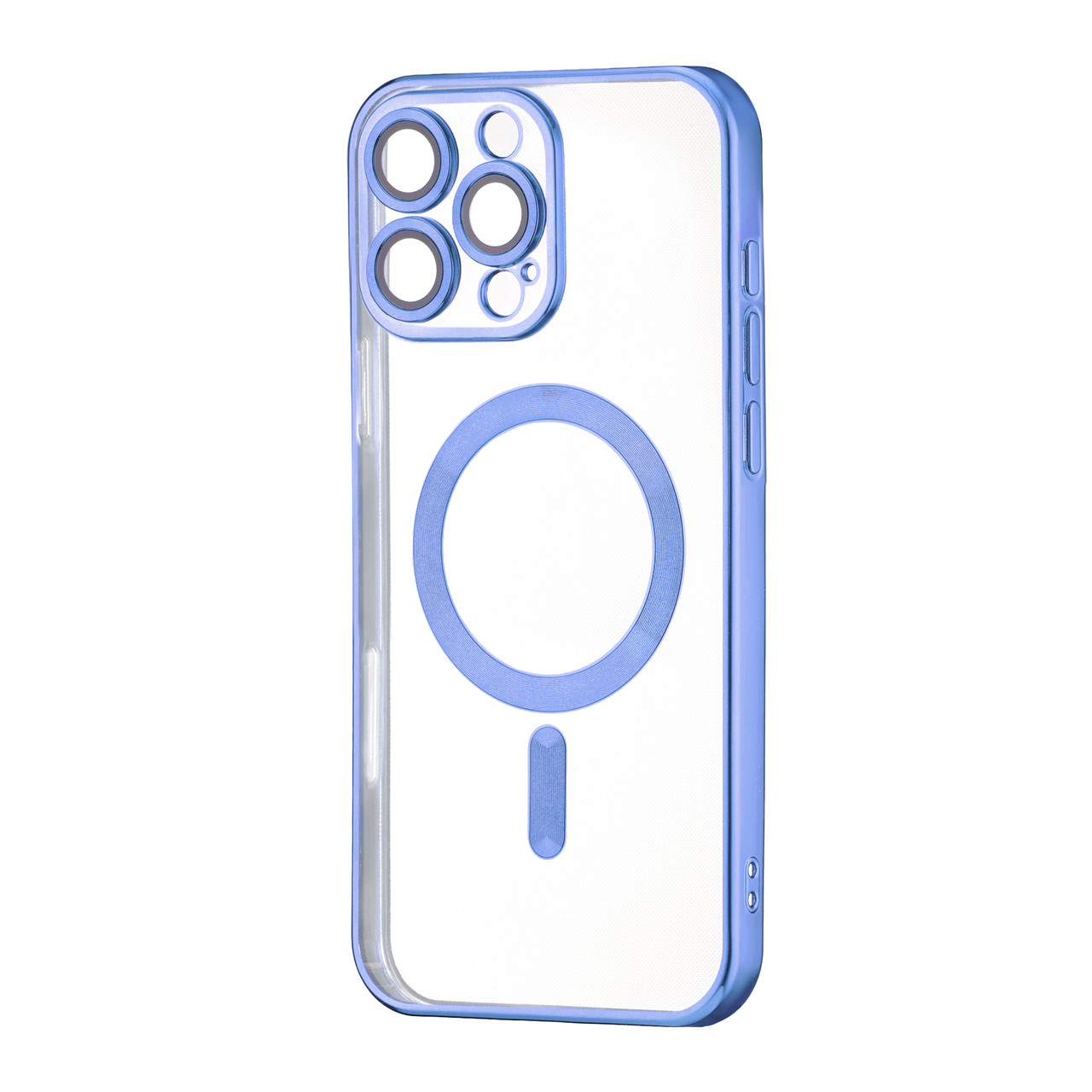 Чохол Ductil Metallic Edge with MagSafe (Protected Camera & Lens) iPhone 16 Pro Max Light Blue