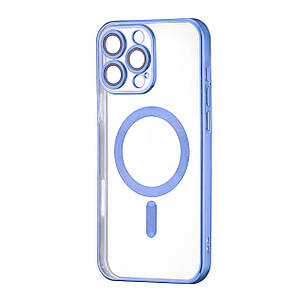 Чохол Ductil Metallic Edge with MagSafe (Protected Camera & Lens) iPhone 16 Pro Max Light Blue, фото 1