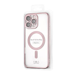 Чохол Ductil Metallic Edge with MagSafe (Protected Camera & Lens) iPhone 16 Pro Max Pink, фото 2