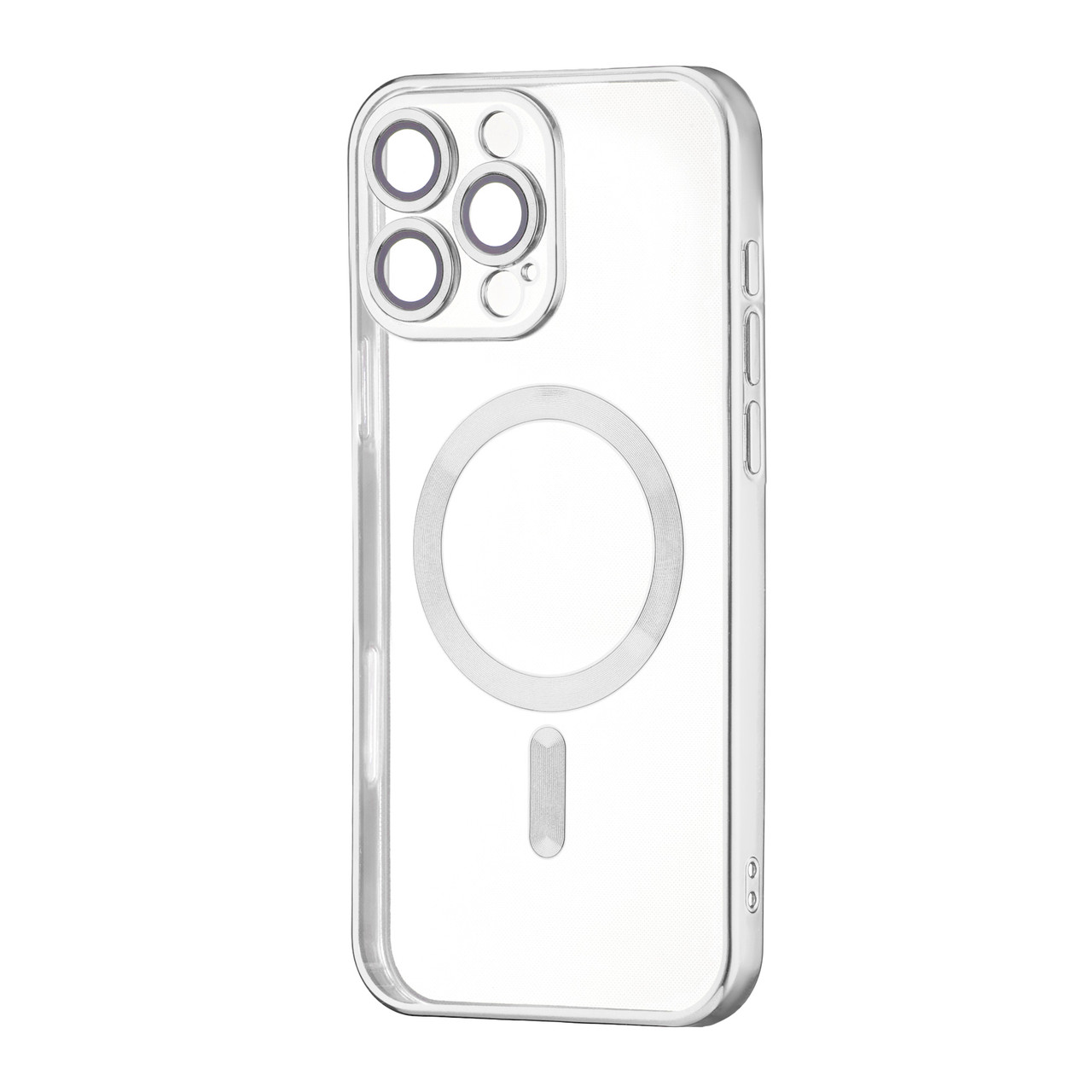 Чохол Ductil Metallic Edge with MagSafe (Protected Camera & Lens) iPhone 16 Pro Max Silver
