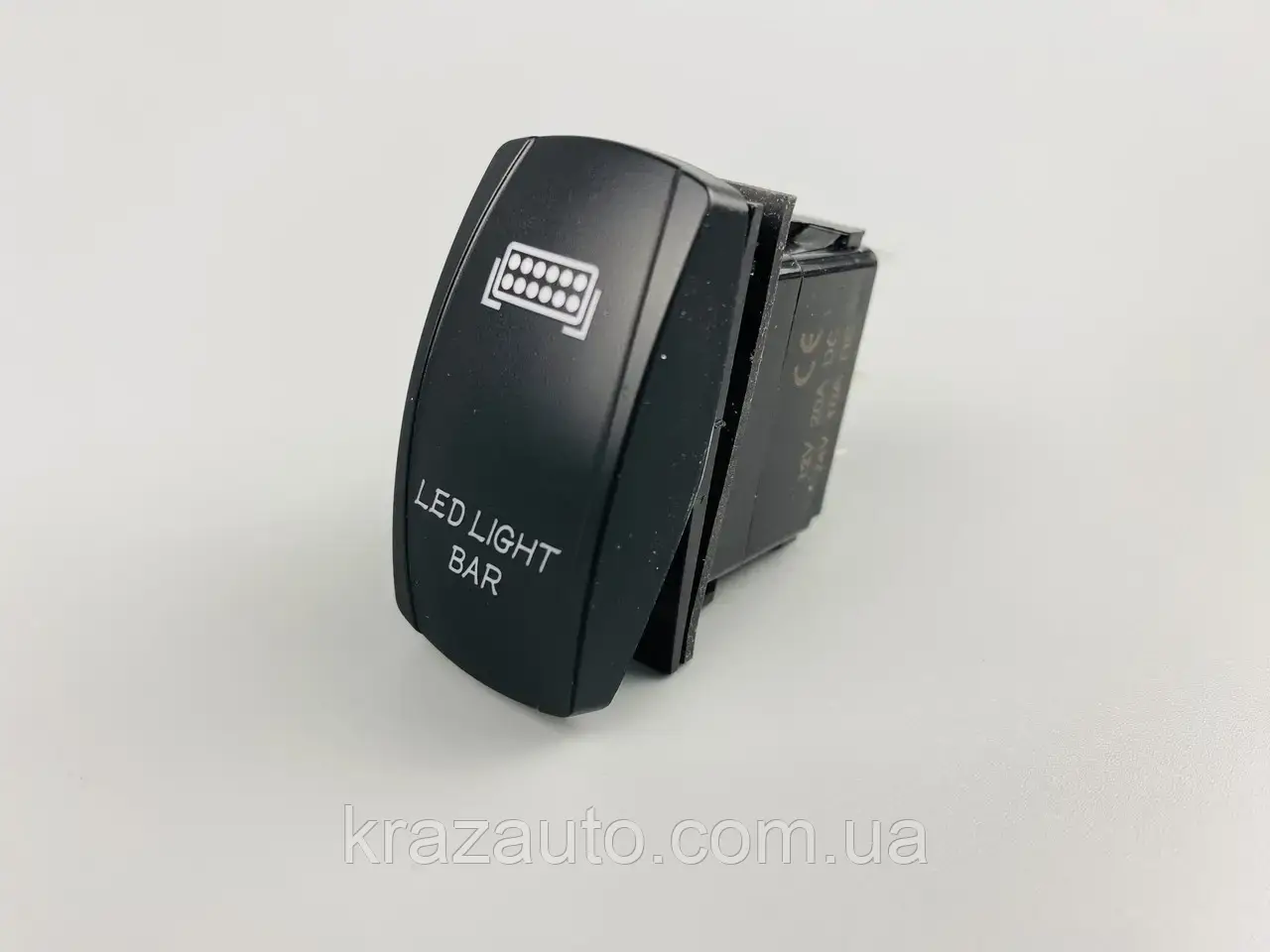 Клавіша вимикач ON-OFF, 5 ніжок, синя підсвітка. 20A/12V-10A/24. DTL-2580