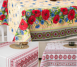 Скатертина лляна святкова1.5м х 1.1 м (кухонний стіл), фото 3