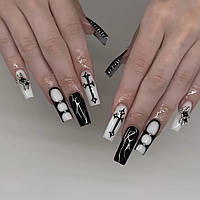 Накладні нігті 24 шт + клей 2 г