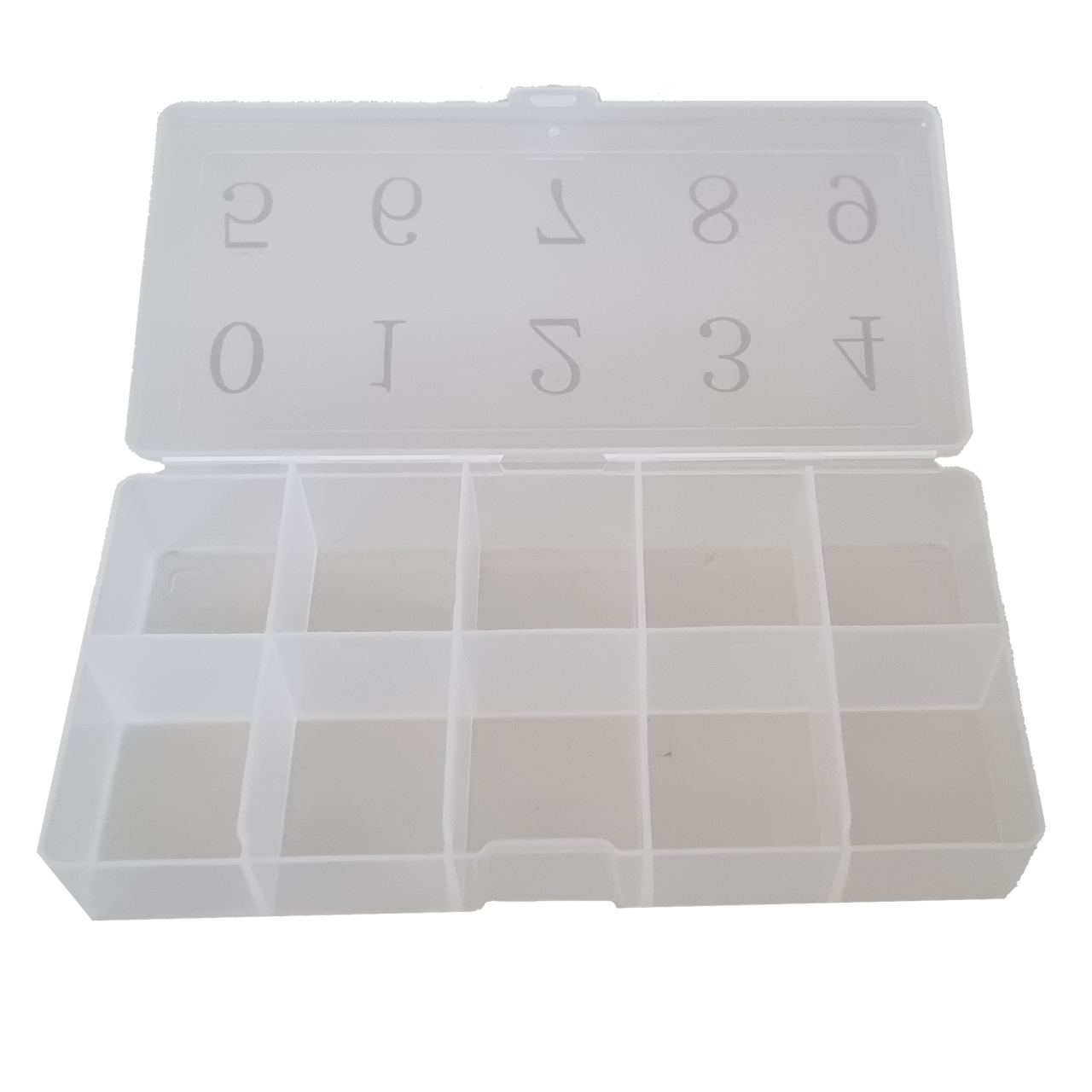 Коробка для снастей, органайзер для оснащення 17.5x8.5x3см 10 комірок, фото 1