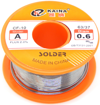 Припій паяльний з флюсом KAINA 50 г, 0.6 мм