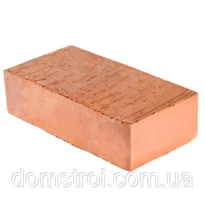 Цегла повнотіла червона керамічна (обпалена) рядова Степанівка М-100 повнотіла 250х120х65 мм, фото 2