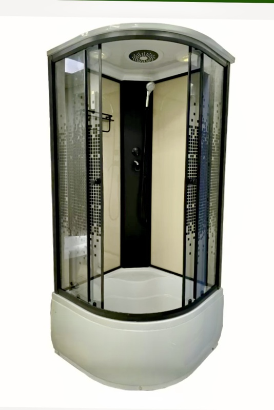 Душовий бокс ARTEX BHP-90-40 90х90х215 см на глибокому піддоні тоноване скло з принтом