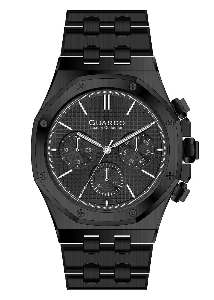 Годинник Guardo S03008-6 (m.Black)
