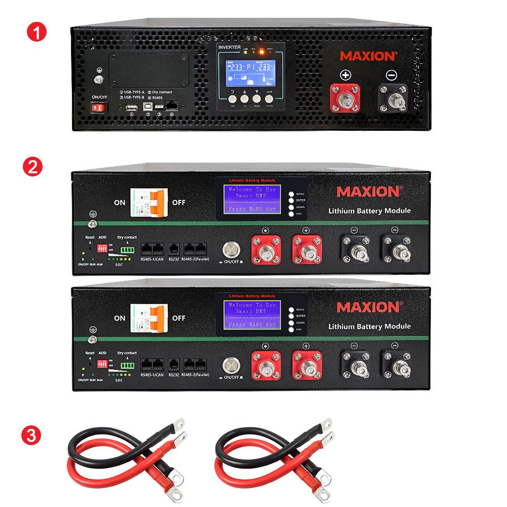 Комплект резервного живлення SMART 10kW (5kW, 48V поличний + 10kW LiFePO4)