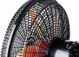 Підлоговий вентилятор побутовий із захисною решіткою, 3 швидкості 5 лопатей 65 Вт Rainberg Gray, фото 5