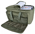 Туристична сумка холодильник з чотирма акумуляторами холоду для зберігання та транспортування продуктів, фото 3