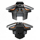 Тригери курки для гри в 6 пальців подвійні JS-61 (без макроса) для телефона pubg пабг пубг мобайл cod Зелений Чорний, фото 3