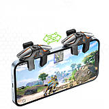 Тригери курки для гри в 6 пальців подвійні JS-61 (без макроса) для телефона pubg пабг пубг мобайл cod Зелений Чорний, фото 5