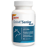 Вітамінно-мінеральний комплекс для літніх собак Dolfos Dolvit Senior Plus 90 таб (Доввіт Синьор Плюс)
