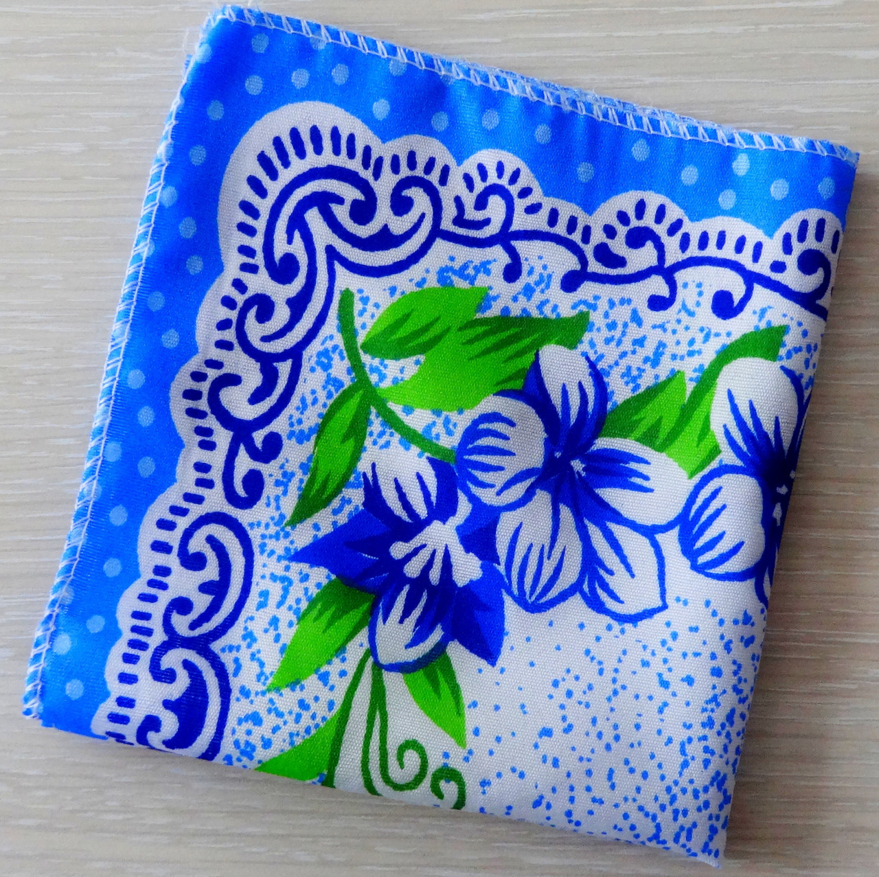 Хустка носова жіноча 30*30 см в асортименті п/е, фото 1