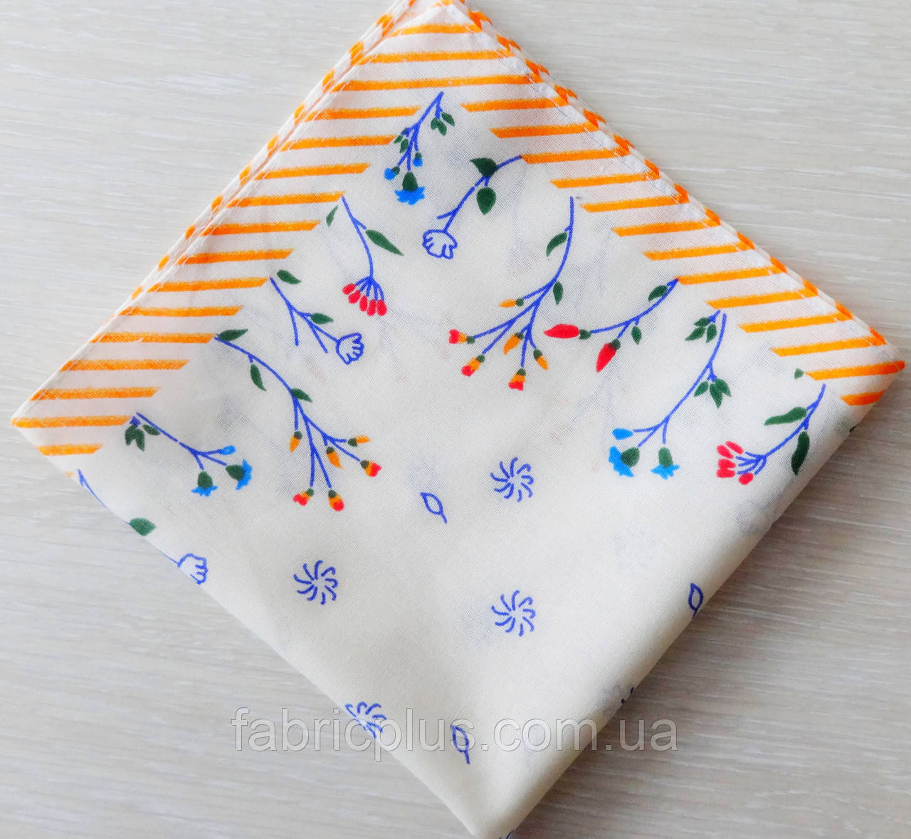 Хустка носова жіноча 38*38 см 100% cotton