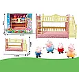 Ігровий набір - ліжко та 4 фігурки "Свинка Пеппа" (Peppa Pig) арт. YQ 716, фото 4