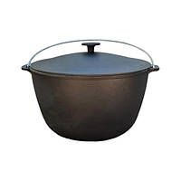 Казан туристичний KZ2 чавунний з кришкою 8 л