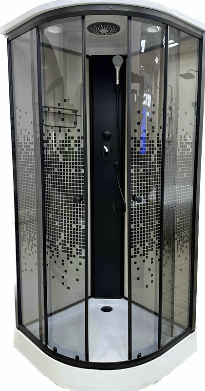 Душовий бокс ARTEX BLT-90-40 90х90х215 см на низькому піддоні тоноване скло з принтом