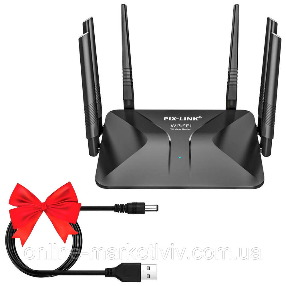 Wi-Fi роутер маршрутизатор WR50Q + Подарунок USB DC кабель живлення 12V 1м / Вай Фай маршрутизатор