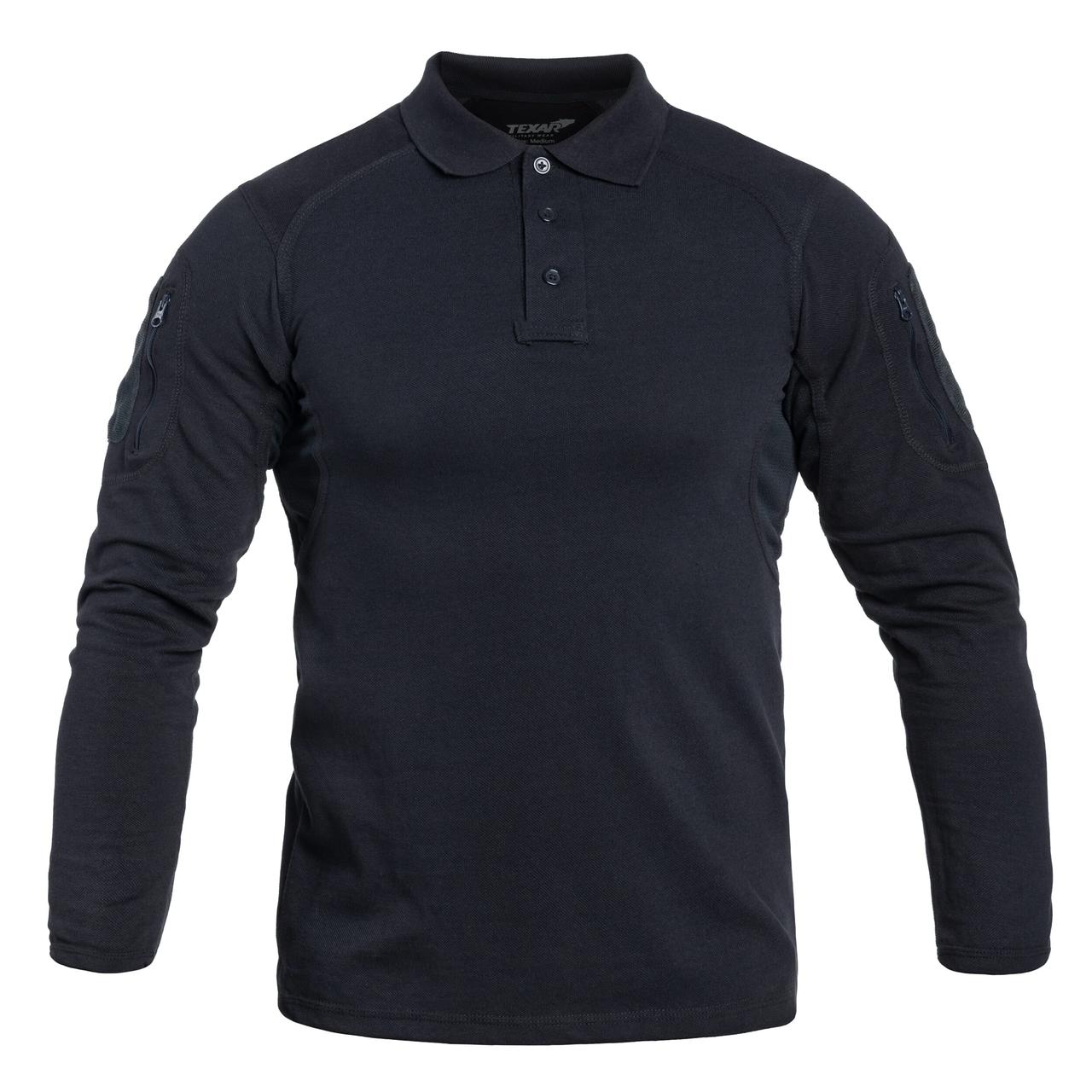 Футболка поло Texar Elite Pro Long Sleeve navy 30-ELPS-SH-NV