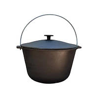 Казан туристичний KZ3 чавунний із кришкою 10 л