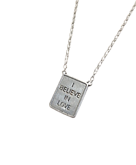 Срібне кольє "I Believe In Love" 42-46 см Арт.BIL-01